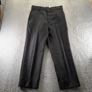 Flying Cross Fechheimer Pant Mens 34x31 Black Polyester Dress Formal‎ Straight
